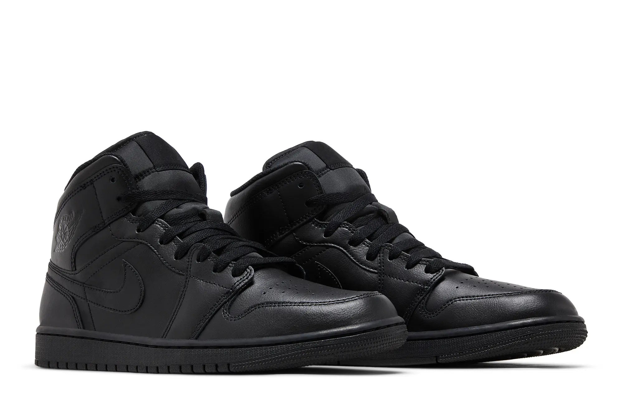 Jordan 1 Mid 'Triple Black' 2022 - Image 4
