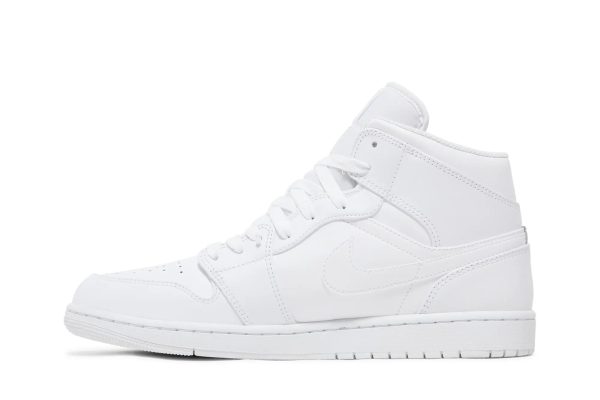 Jordan 1 Mid 'Triple White' - Image 2