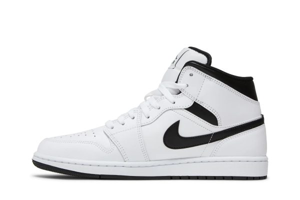 Jordan 1 Mid 'White Black' - Image 2