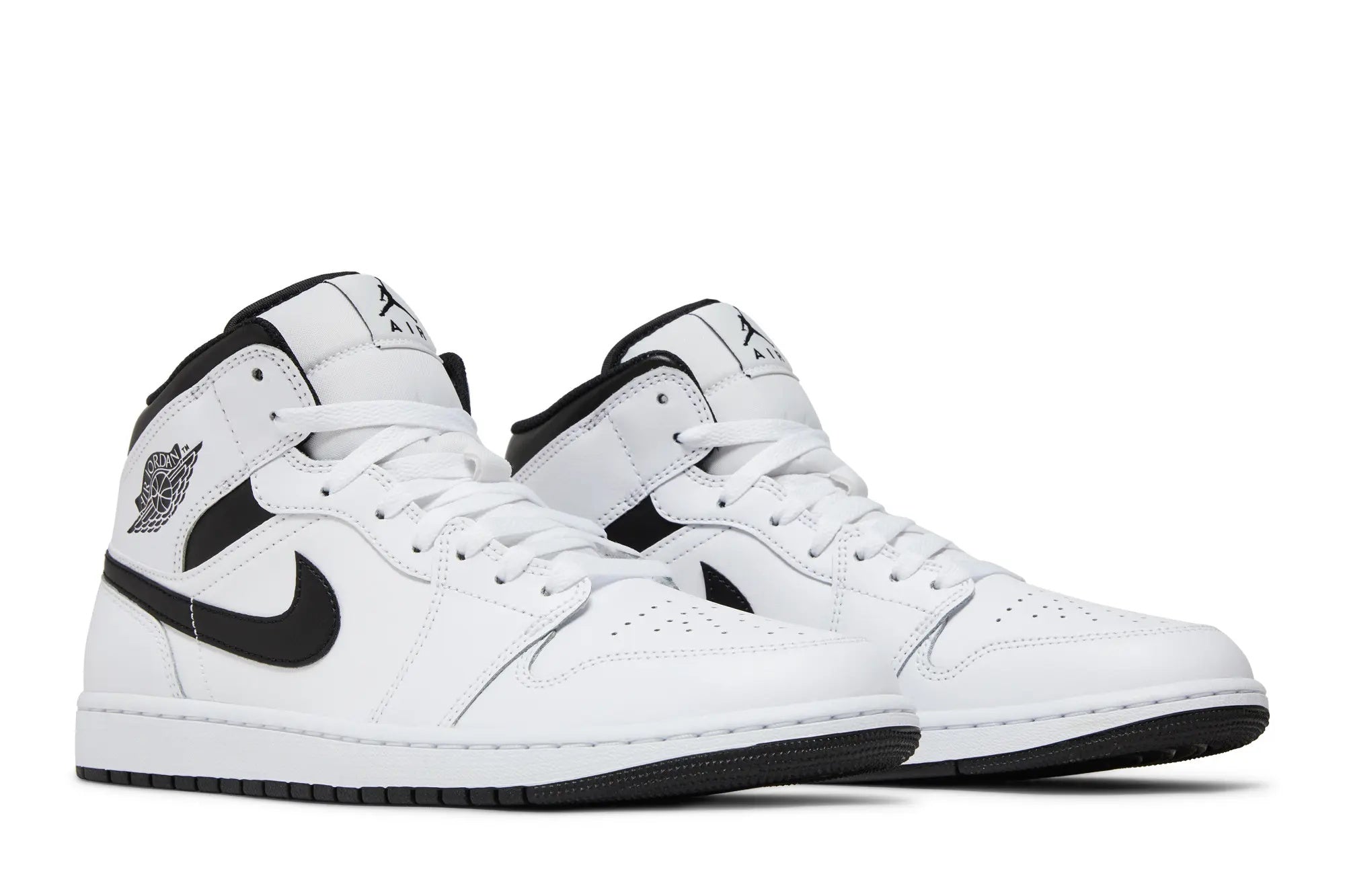 Jordan 1 Mid 'White Black' - Image 3