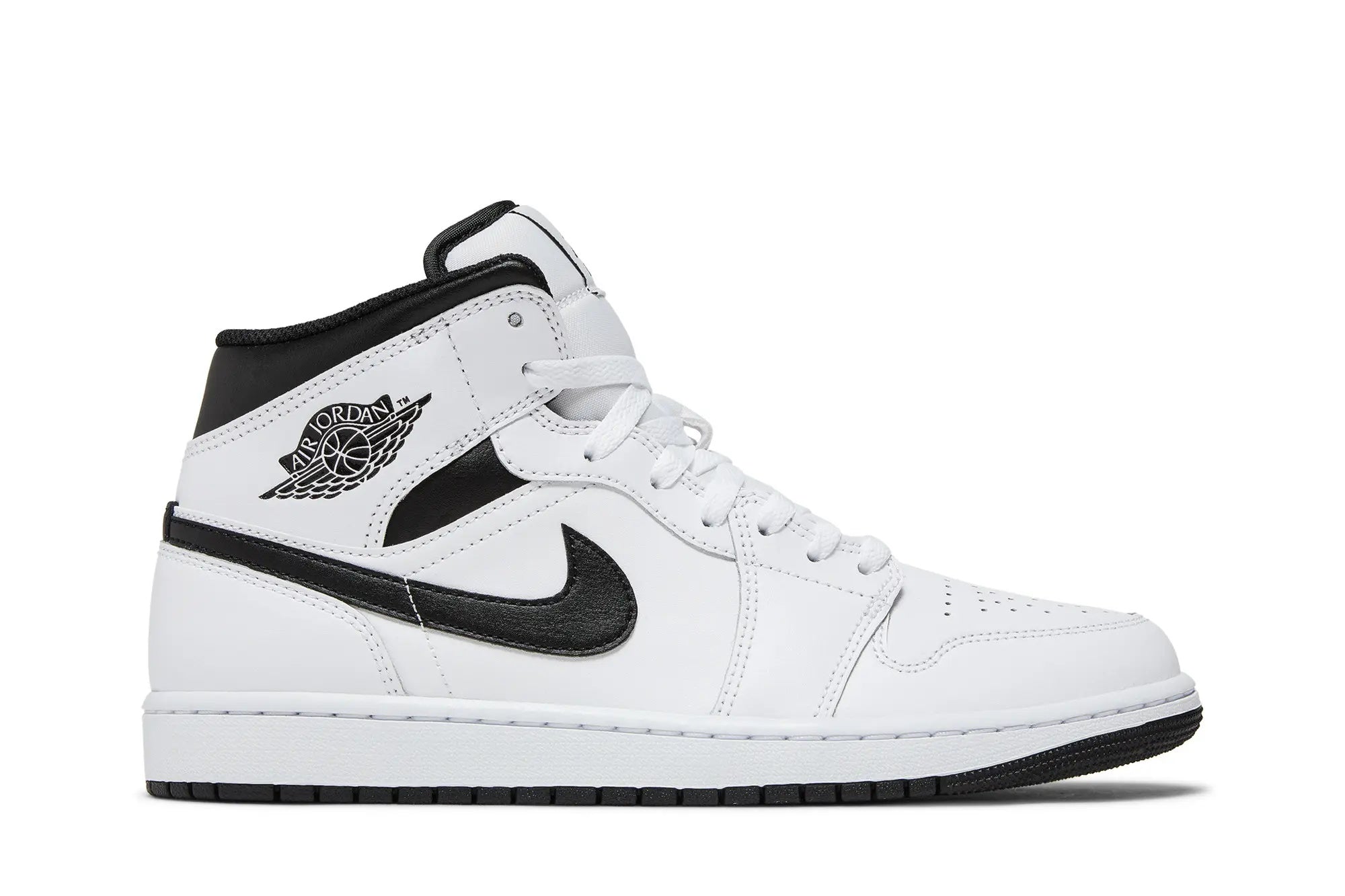 Jordan 1 Mid 'White Black' - Image 3