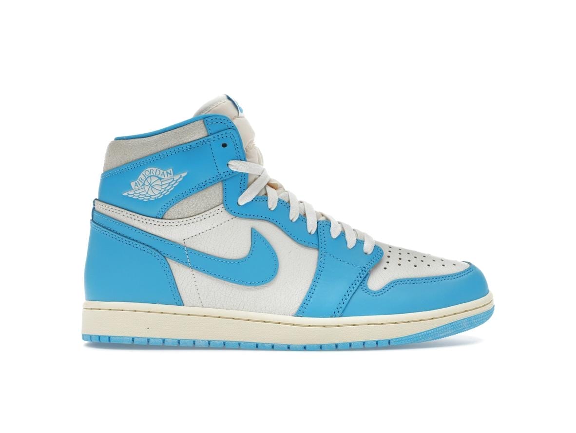 Jordan 1 Retro High OG UNC Reimagined Dark Powder Blue Sneakers | Style Code DZ5485-402
