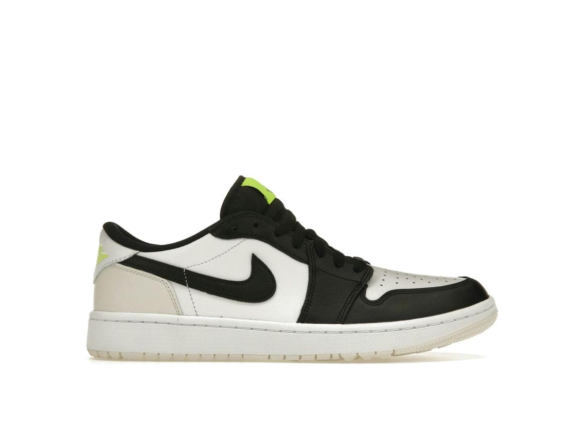 Jordan 1 Retro Low Golf Phantom Volt White Black Golf Shoes | Style Code DD9315-108 - Image 2