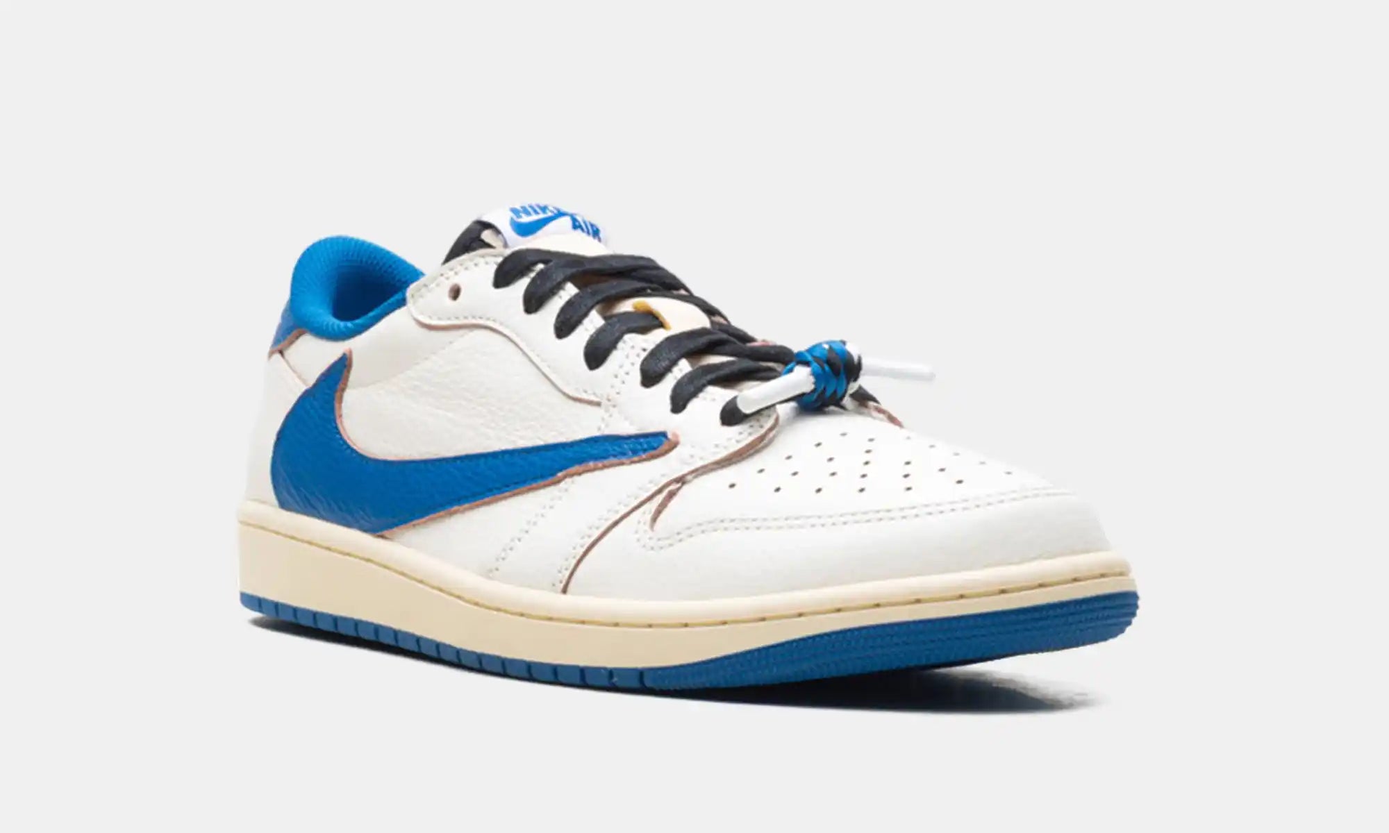 Jordan 1 Retro Low OG SP Fragment x Travis Scott Sail Military Blue - Image 4