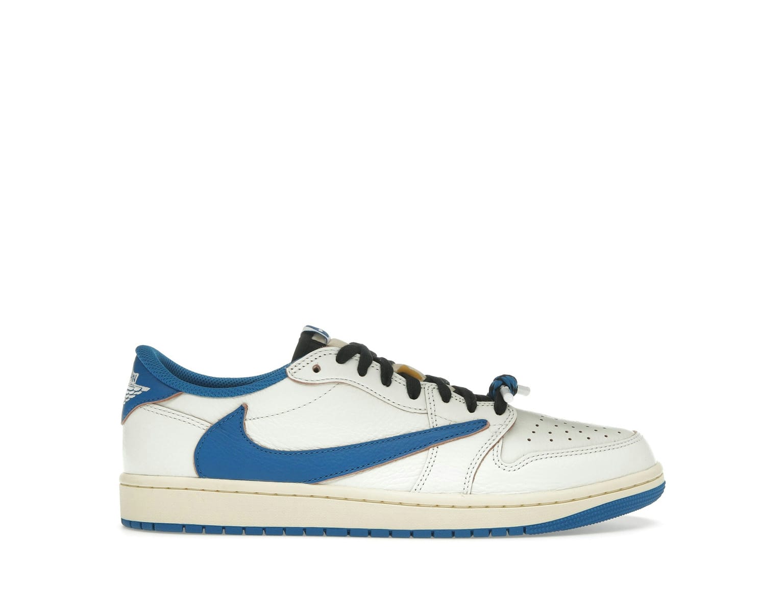 Jordan 1 Retro Low OG SP Fragment x Travis Scott Sail Military Blue Sneaker Style DM7866-104 - Image 2