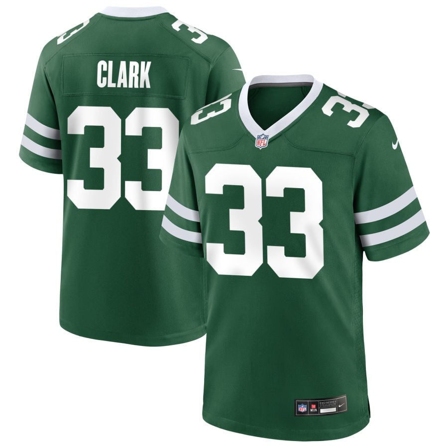 Jordan Clark New York Jets 2025 Game Jersey - Legacy Green