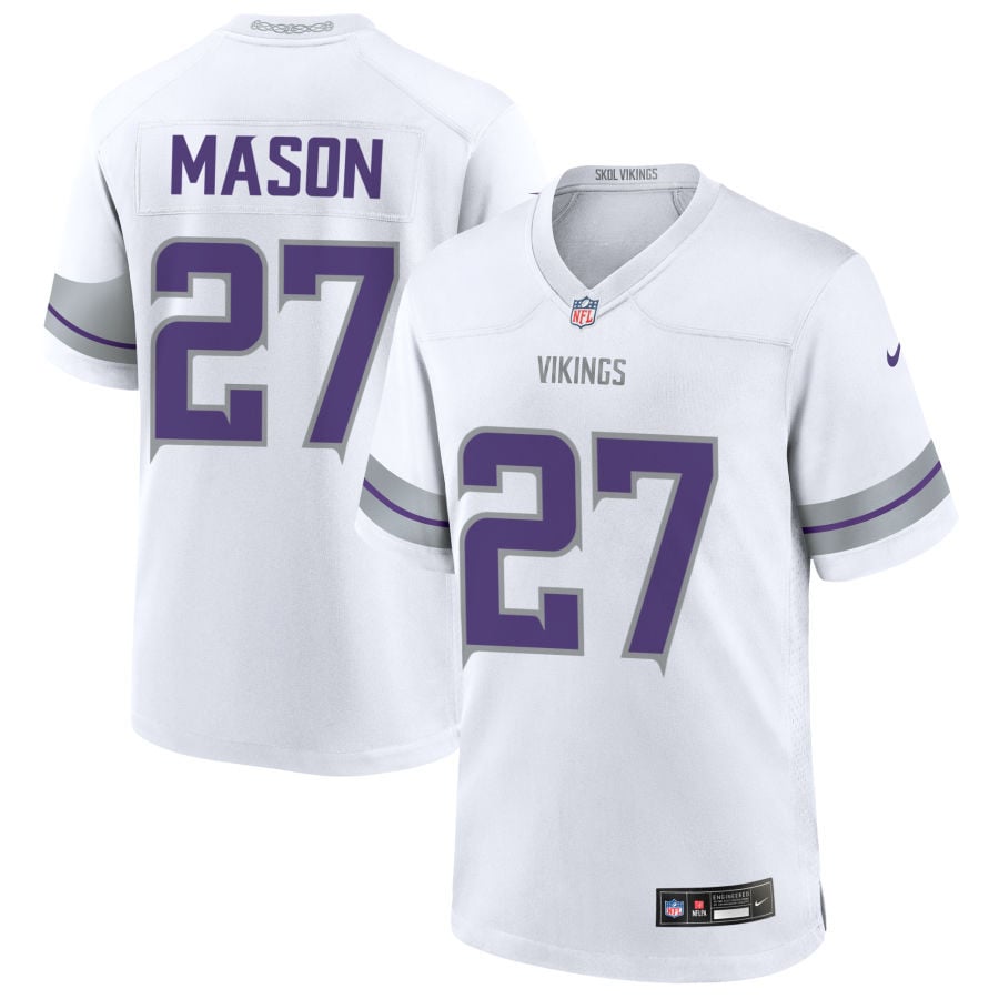 Jordan Mason Minnesota Vikings 2025 Alternate Game Jersey - White