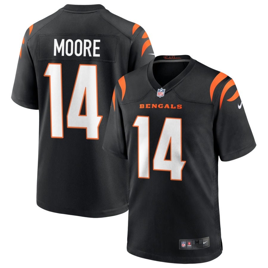 Jordan Moore Cincinnati Bengals 2025 Game Jersey - Black