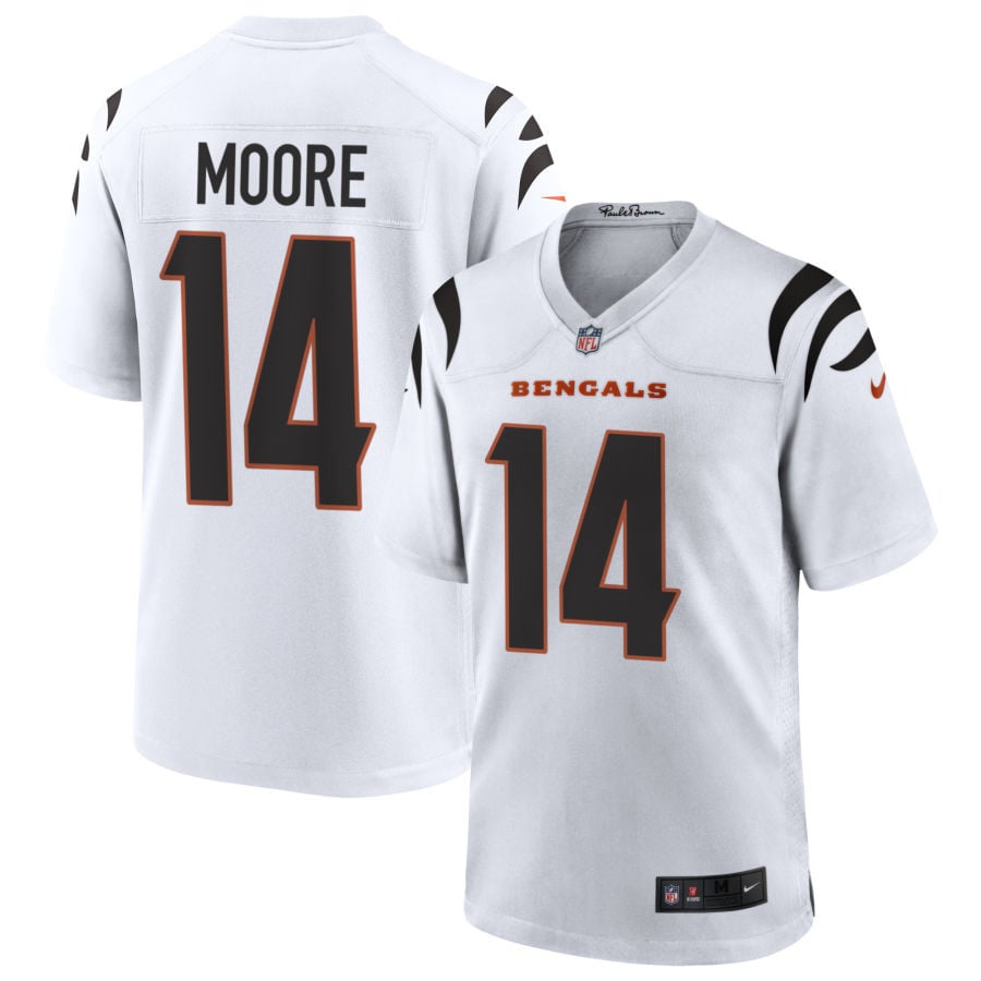 Jordan Moore Cincinnati Bengals 2025 Game Jersey - White