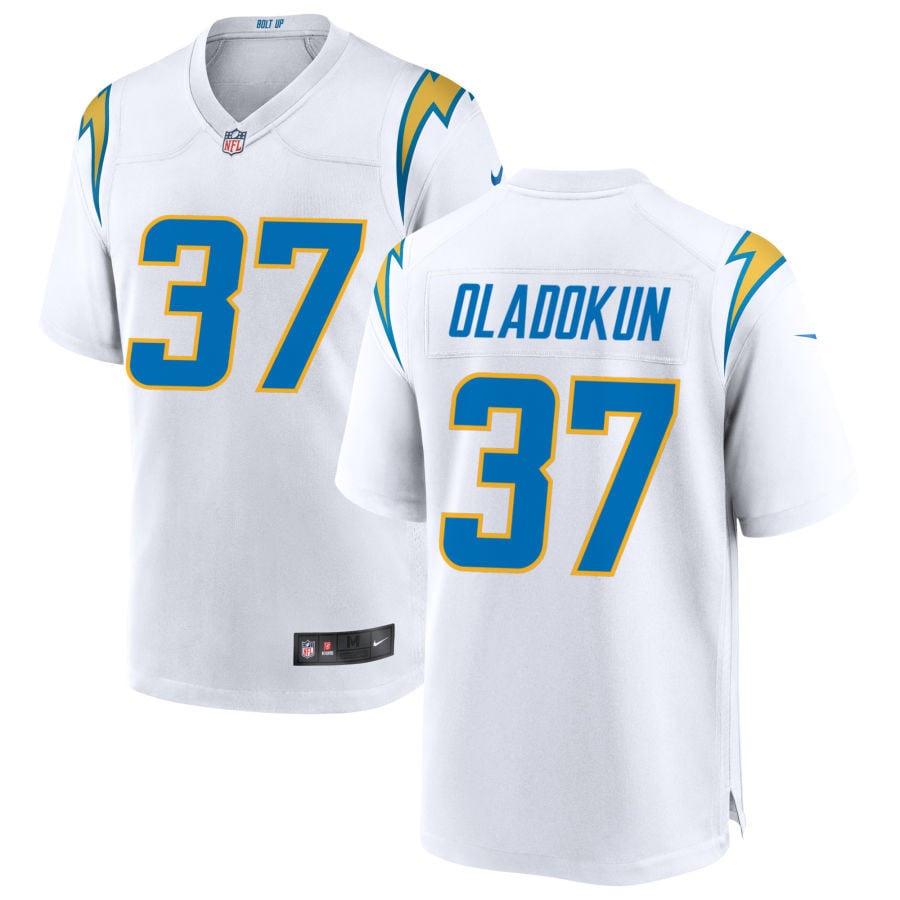 Jordan Oladokun Los Angeles Chargers 2025 Game Jersey - White