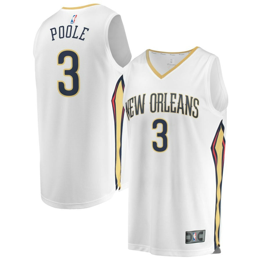 Jordan Poole New Orleans Pelicans 2025 Association Edition Fast Break Jersey - White 1 Jordan Poole New Orleans Pelicans 2025 Association Edition Fast Break Jersey - White