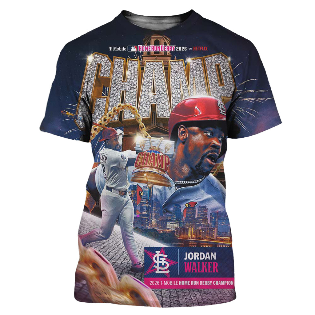 Jordan Walker St Louis Cardinals 2026 T-Mobile Home Run Derby Champion Shirt Baseball Fan Gear