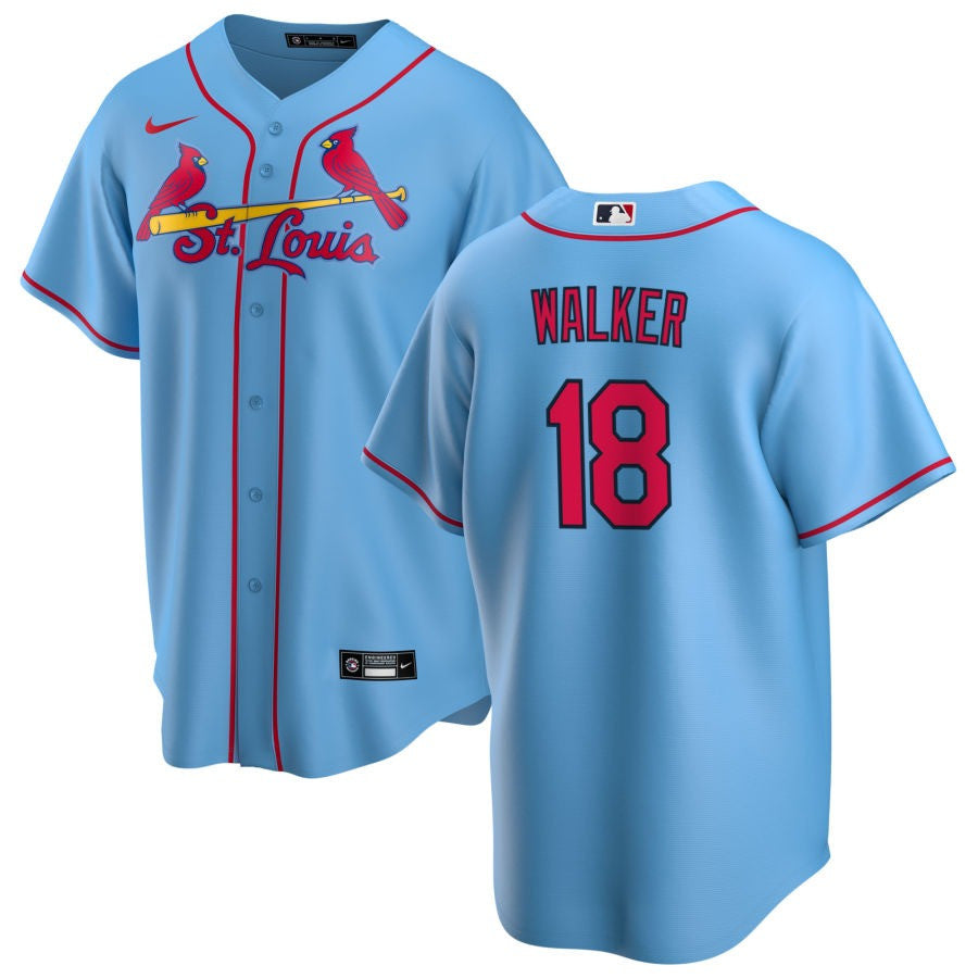 Jordan Walker St. Louis Cardinals 2025 Alternate Jersey - Light Blue