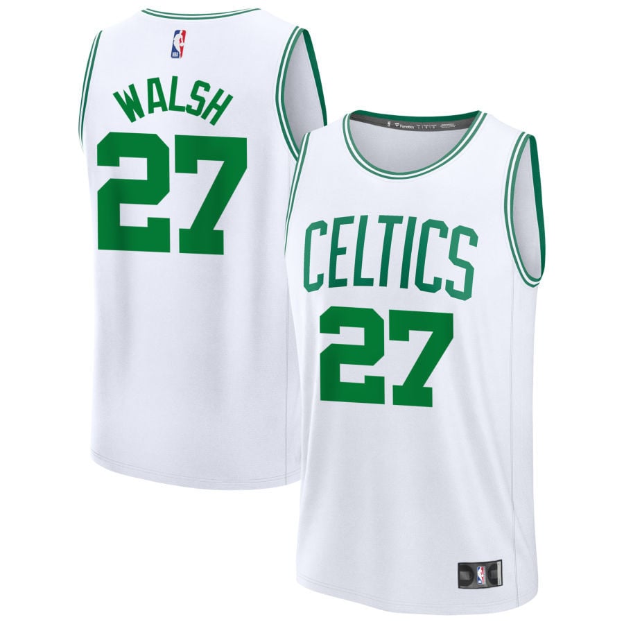 Jordan Walsh Boston Celtics 2025 Fast Break Association Edition Jersey - White