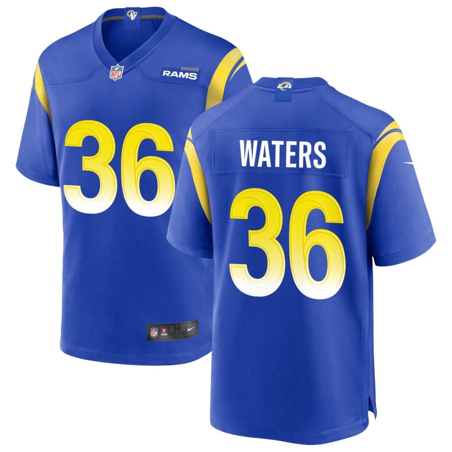 Jordan Waters Los Angeles Rams 2025 Game Jersey - Royal