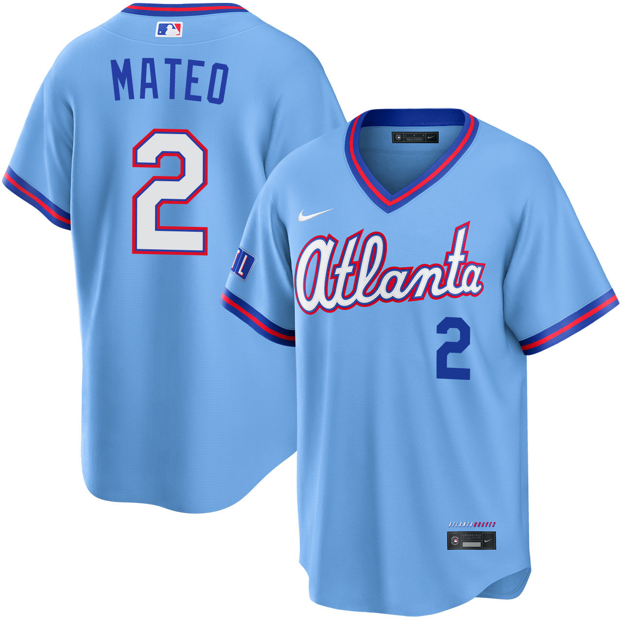 Jorge Mateo Atlanta Braves 2026 City Connect Stadium Jersey - Powder Blue