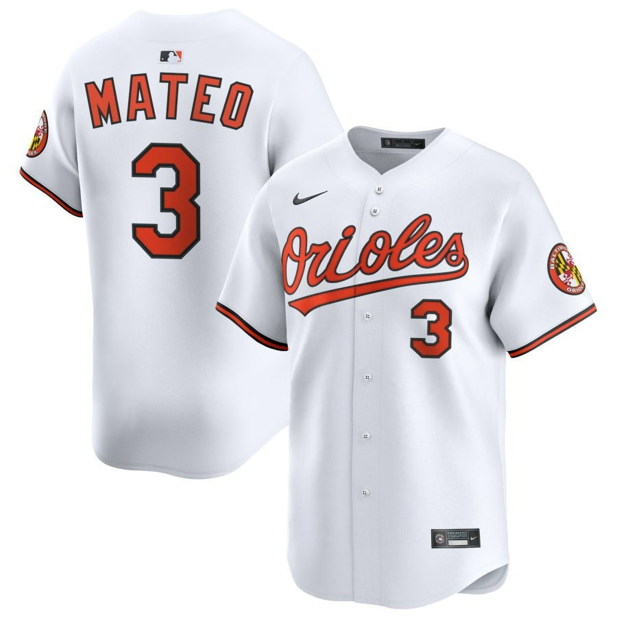 Jorge Mateo Baltimore Orioles 2025 Home Limited Jersey - White