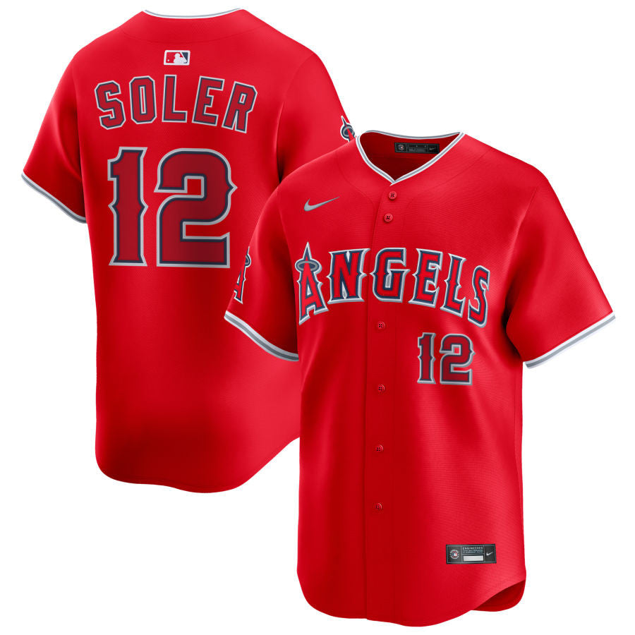 Jorge Soler Los Angeles Angels 2025 Alternate Limited Jersey - Red