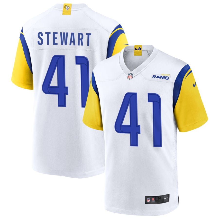 Josaiah Stewart Los Angeles Rams 2025 Alternate Jersey - White