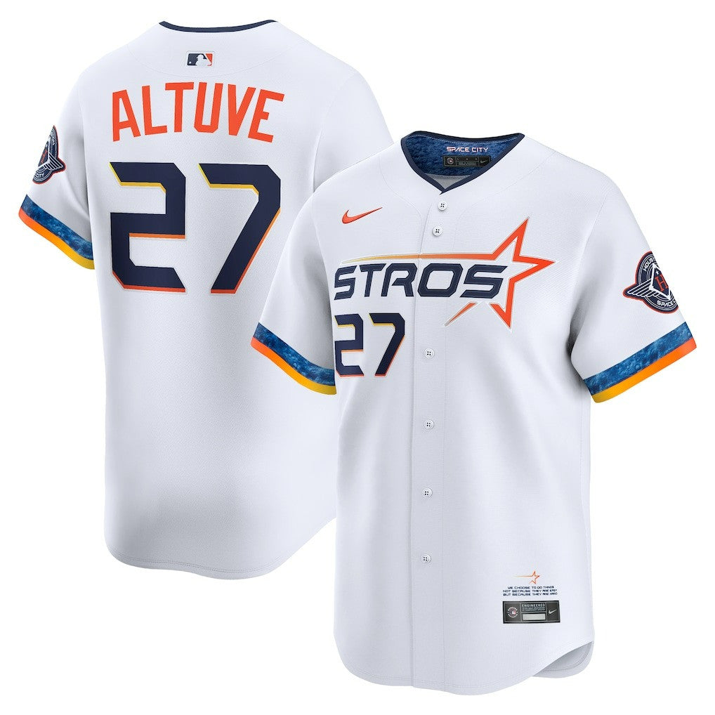 Jose Altuve Houston Astros 2025 City Connect Limited Jersey - White