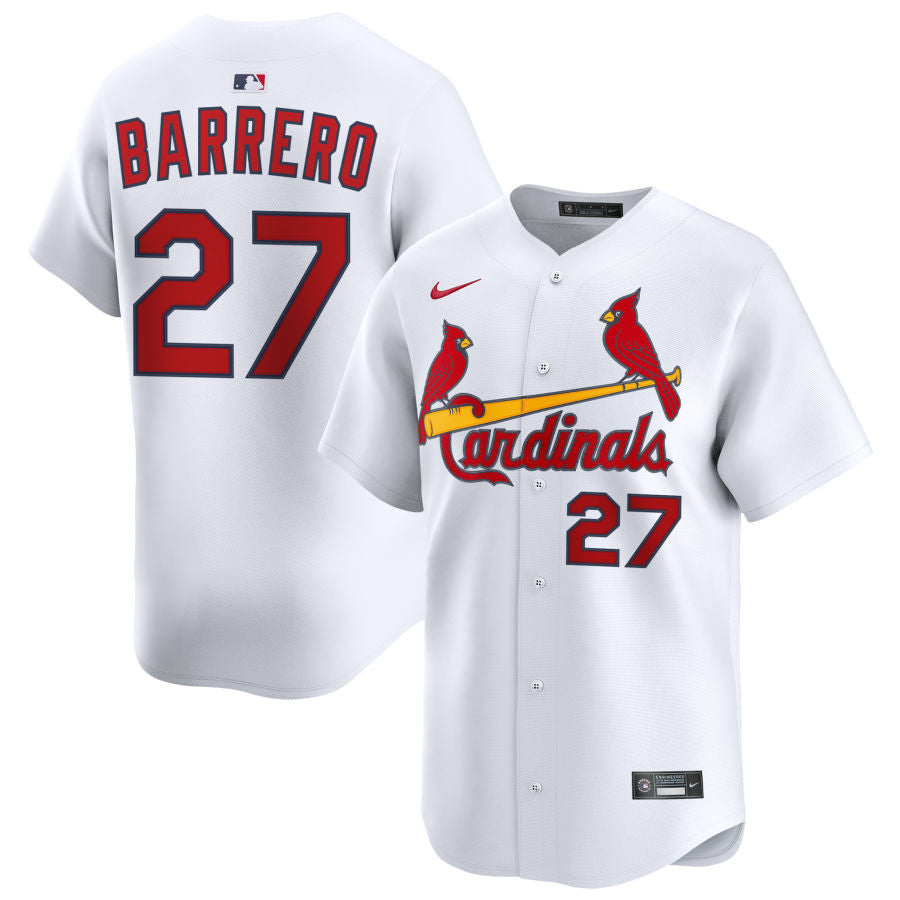 Jose Barrero St. Louis Cardinals 2025 Home Limited Jersey - White