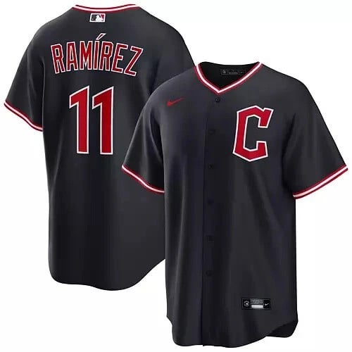 Jose Ramirez Cleveland Guardians 2025 Alternate Jersey - Navy