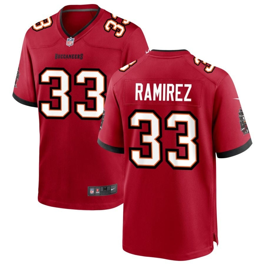 Jose Ramirez Tampa Bay Buccaneers 2025 Team Game Jersey - Red