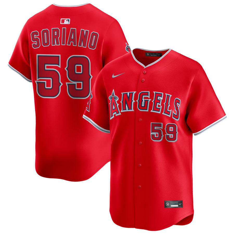 Jose Soriano Los Angeles Angels 2025 Alternate Limited Jersey - Red