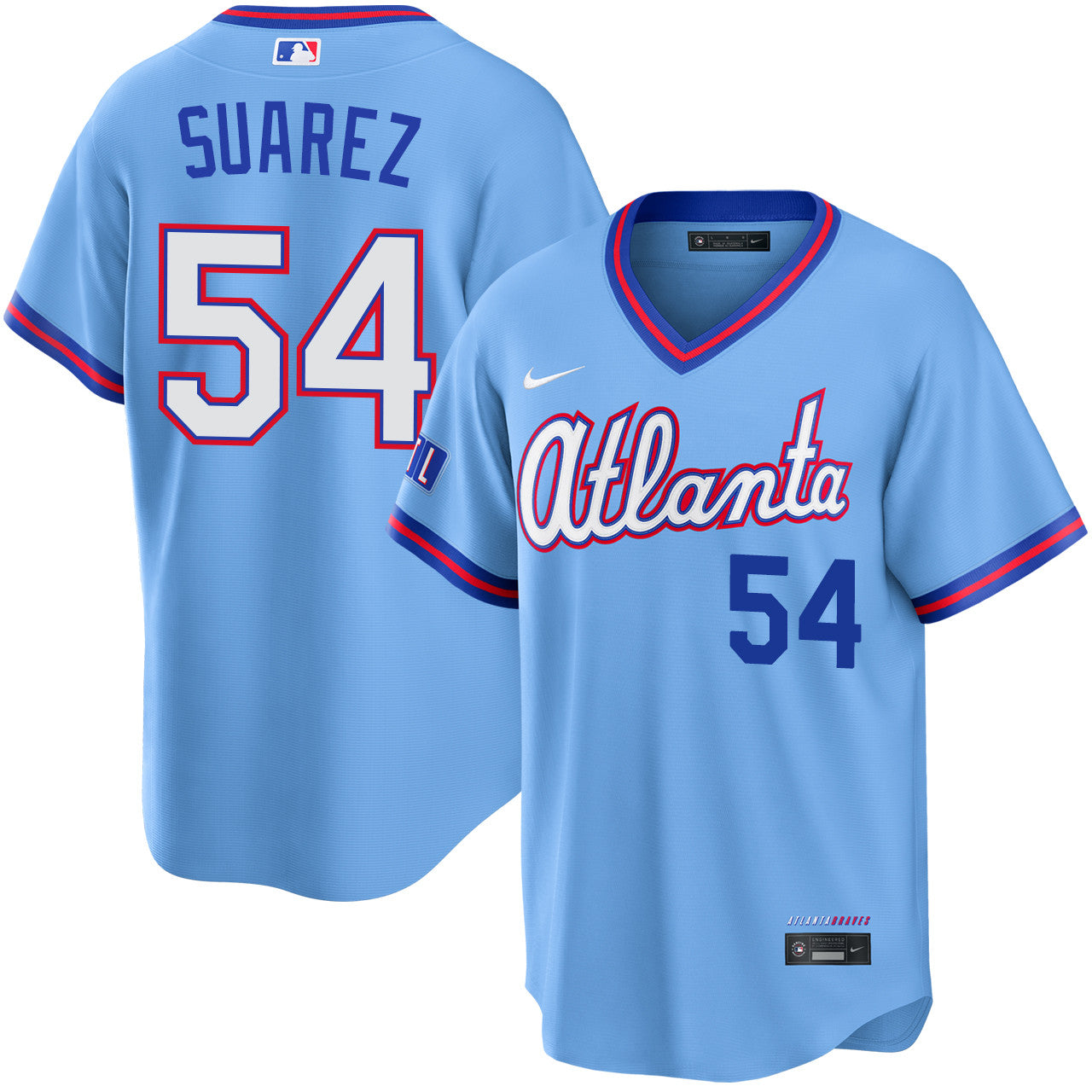 Jose Suarez Atlanta Braves 2026 City Connect Stadium Jersey - Powder Blue
