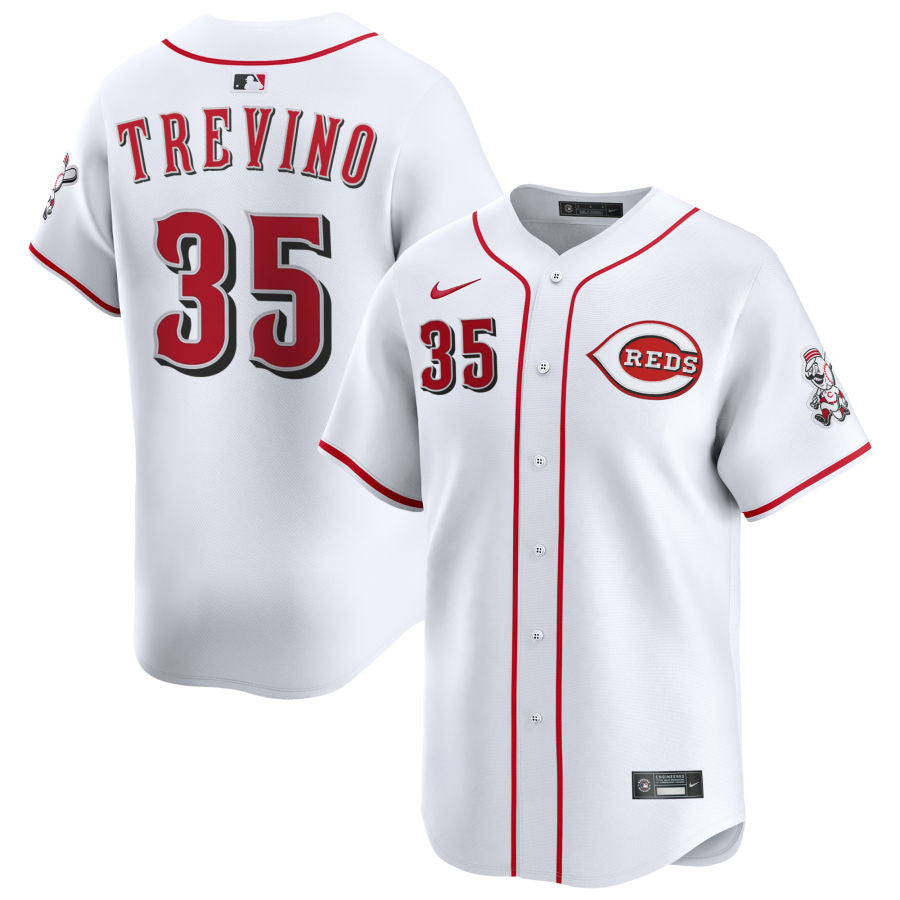 Jose Trevino Cincinnati Reds 2025 Home Limited Jersey - White