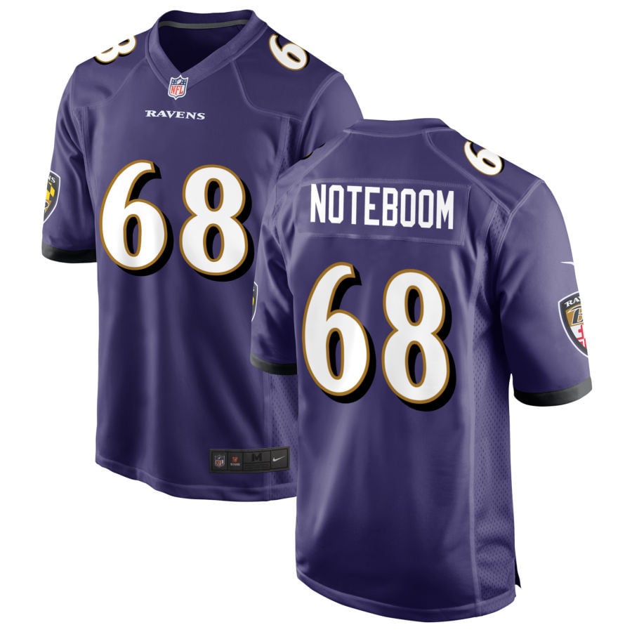 Joseph Noteboom Baltimore Ravens 2025 Game Jersey - Purple