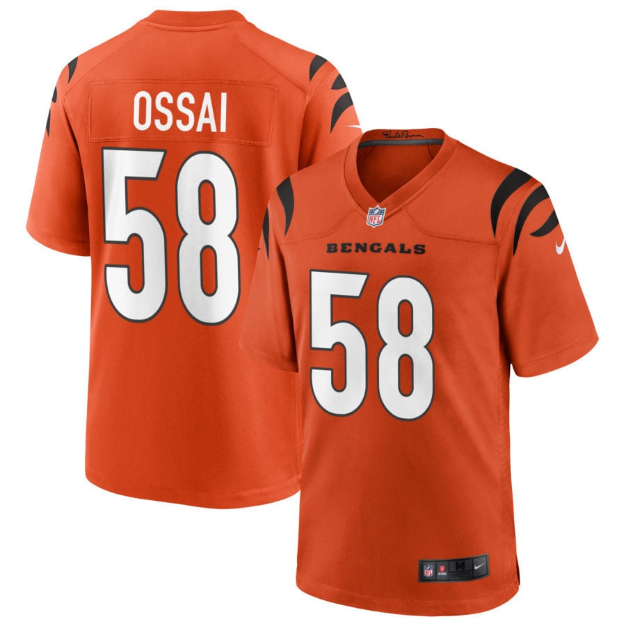 Joseph Ossai Cincinnati Bengals 2025 Alternate Game Jersey - Orange