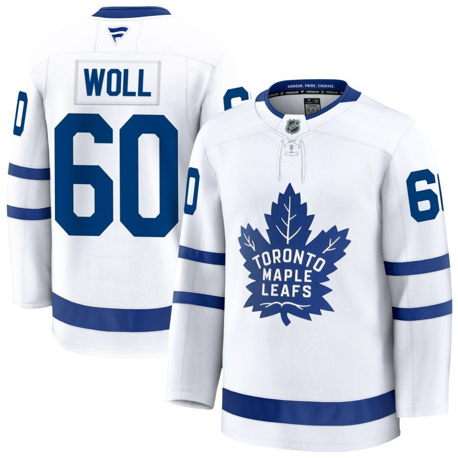 Joseph Woll Toronto Maple Leafs 2025 Away Premium White Jersey 1 Joseph Woll Toronto Maple Leafs 2025 Away Premium White Jersey
