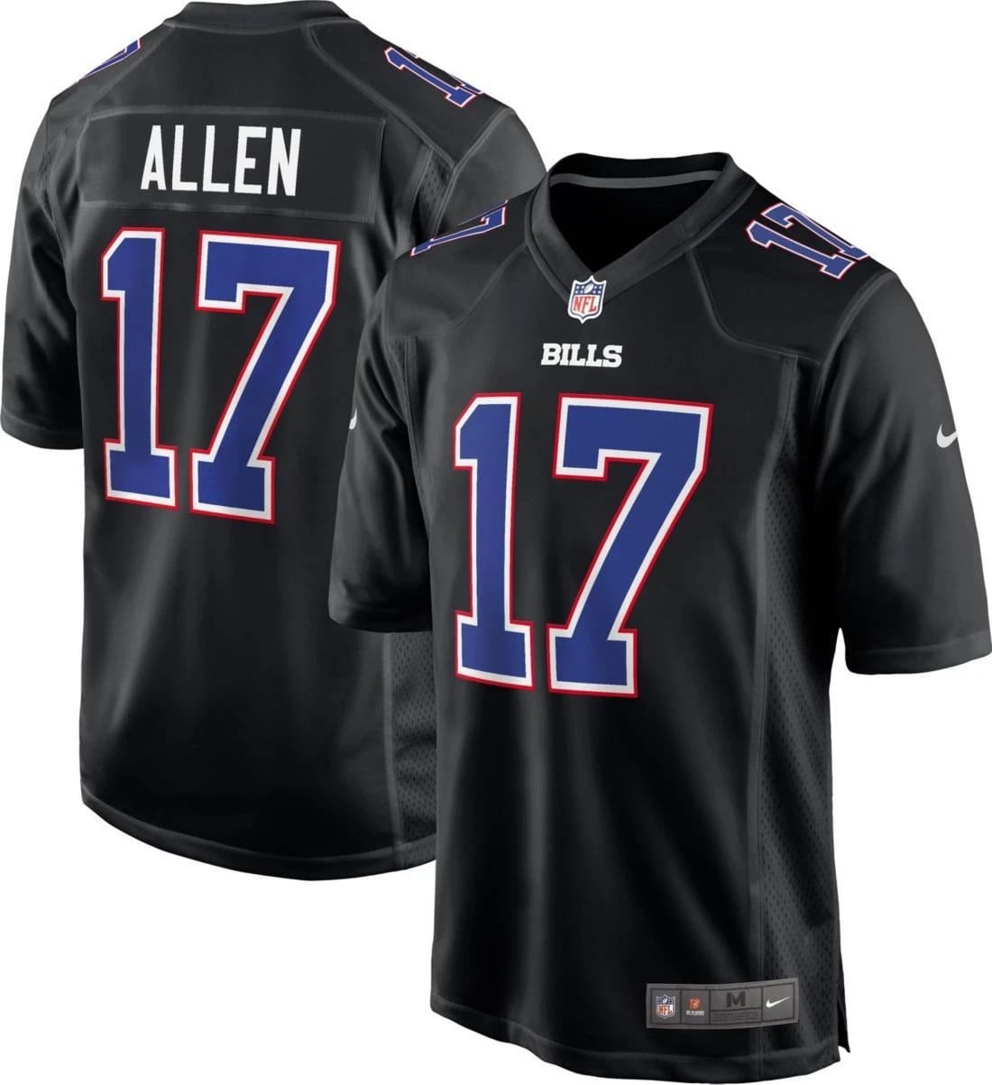 Josh Allen Buffalo Bills 2025 Game Jersey - Black