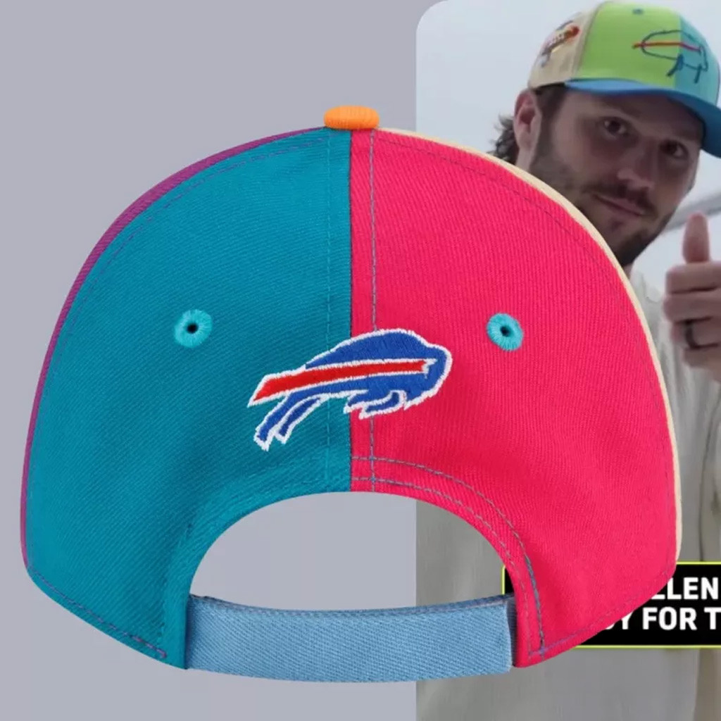 Josh Allen Buffalo Bills New Era Embroidered Hat 2026 Billustration Hat Josh Allen Merch Gifts - Image 2