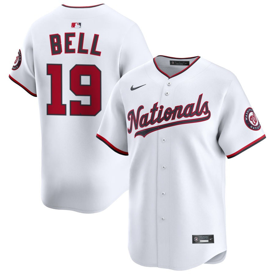 Josh Bell Washington Nationals 2025 Home Limited Jersey - White