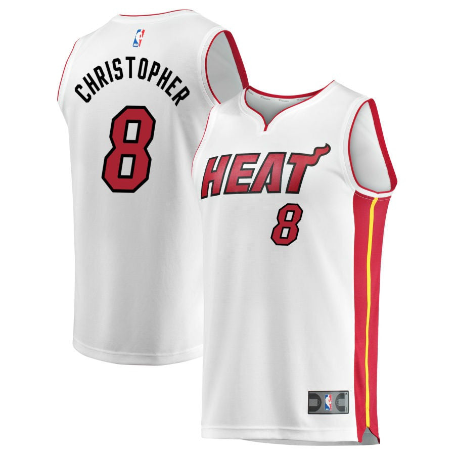 Josh Christopher Miami Heat 2025 Association Edition Fast Break Jersey - White 1 Josh Christopher Miami Heat 2025 Association Edition Fast Break Jersey - White