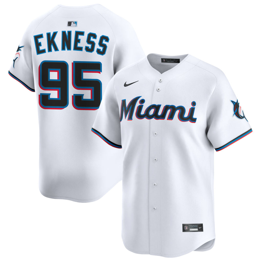 Josh Ekness Miami Marlins 2026 Home Limited Jersey - White