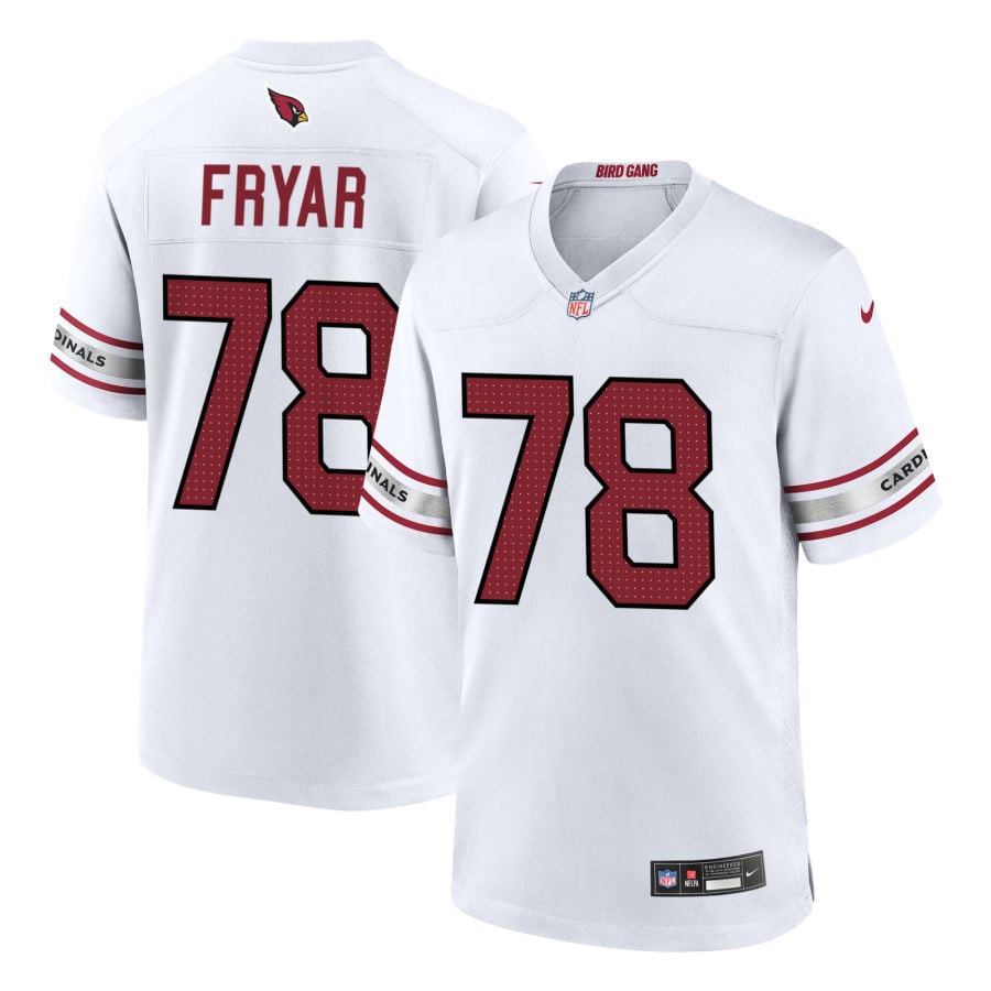 Josh Fryar Arizona Cardinals 2025 Game Jersey - White