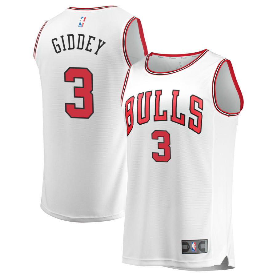 Josh Giddey Chicago Bulls 2025 Association Edition Jersey - White