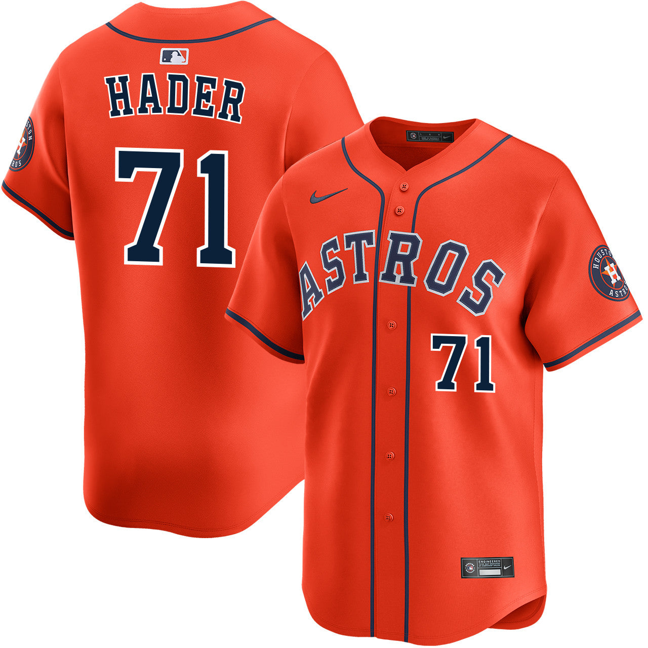 Josh Hader Houston Astros 2026 Alternate Limited Jersey - Orange