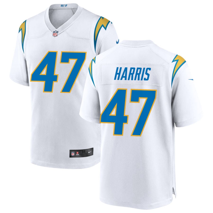 Josh Harris Los Angeles Chargers 2025 Game Jersey - White