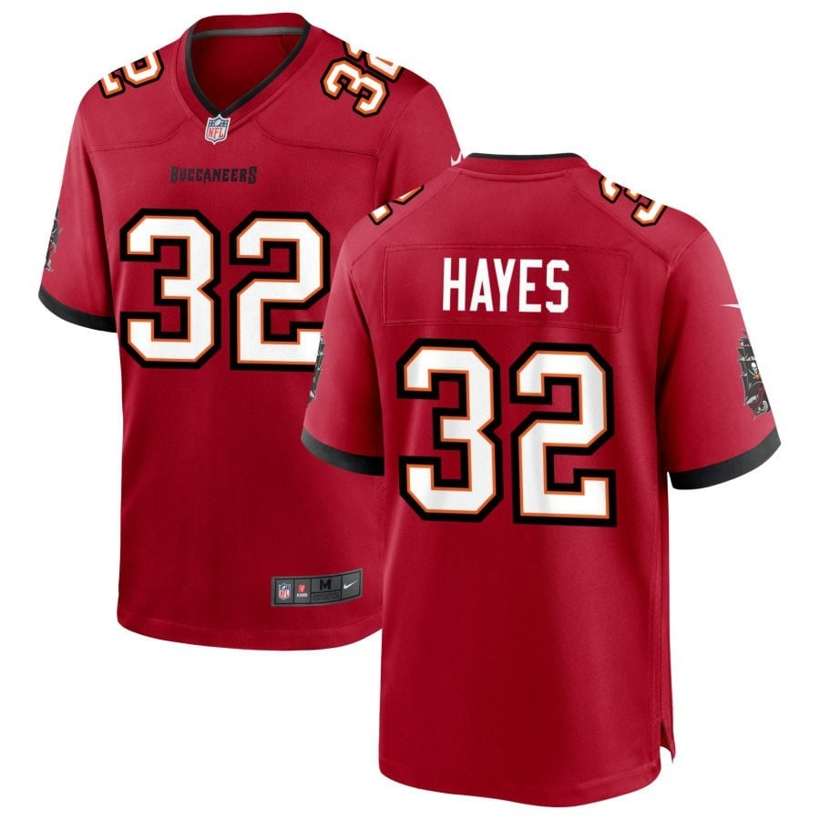 Josh Hayes Tampa Bay Buccaneers 2025 Team Game Jersey - Red