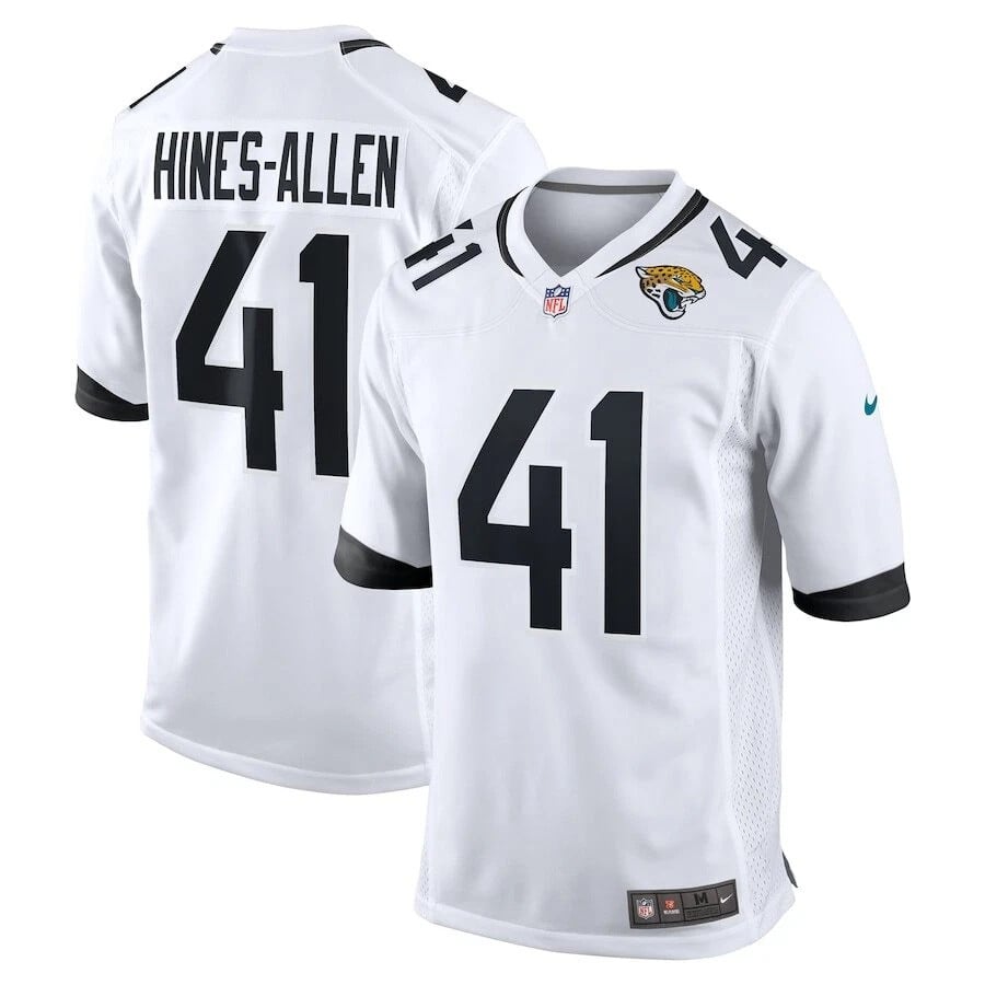 Josh Hines-Allen Jacksonville Jaguars 2025 Official Game Jersey - White