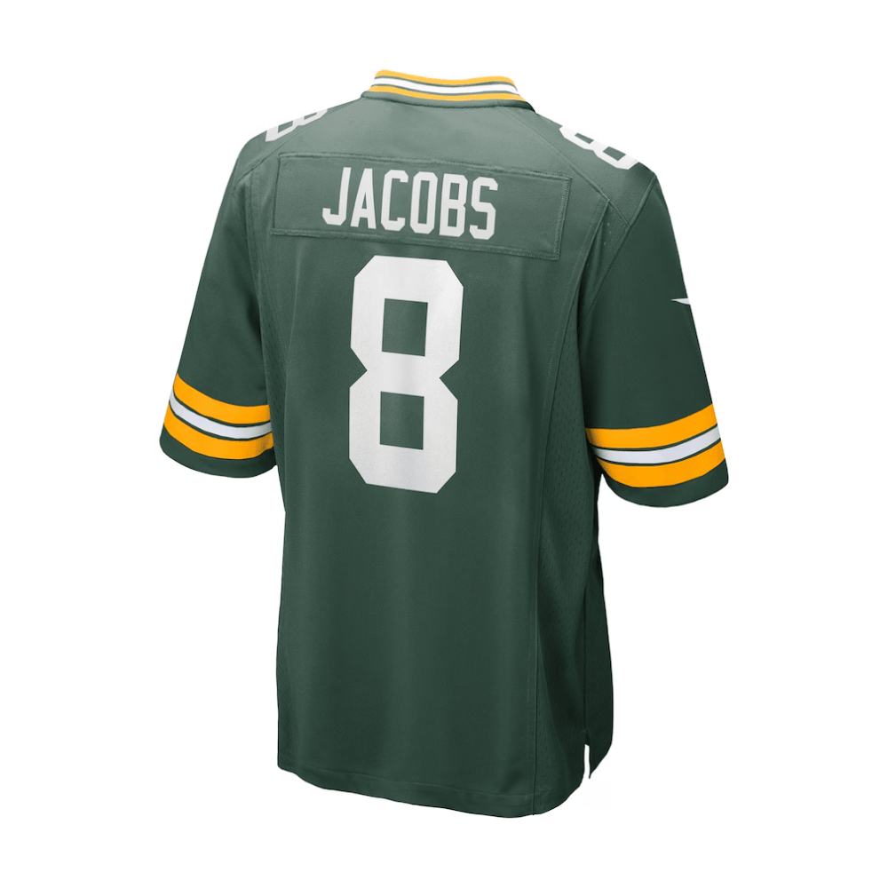 Josh Jacobs Green Bay Packers 2025 Pro Bowl Patch Game Men Jersey - Green - Image 3