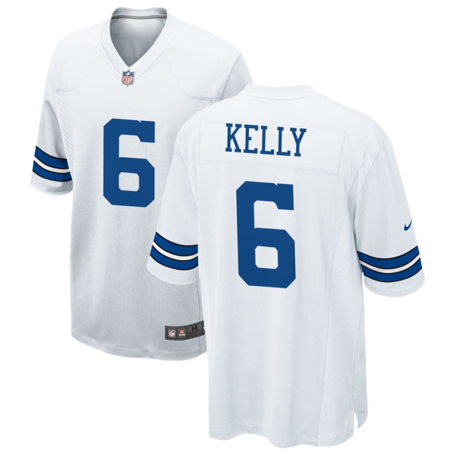 Josh Kelly Dallas Cowboys 2025 Game Jersey - White