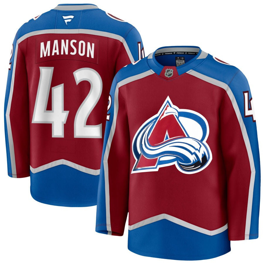 Josh Manson Colorado Avalanche 2025 Burgundy Home Premium Jersey 1 Josh Manson Colorado Avalanche 2025 Burgundy Home Premium Jersey