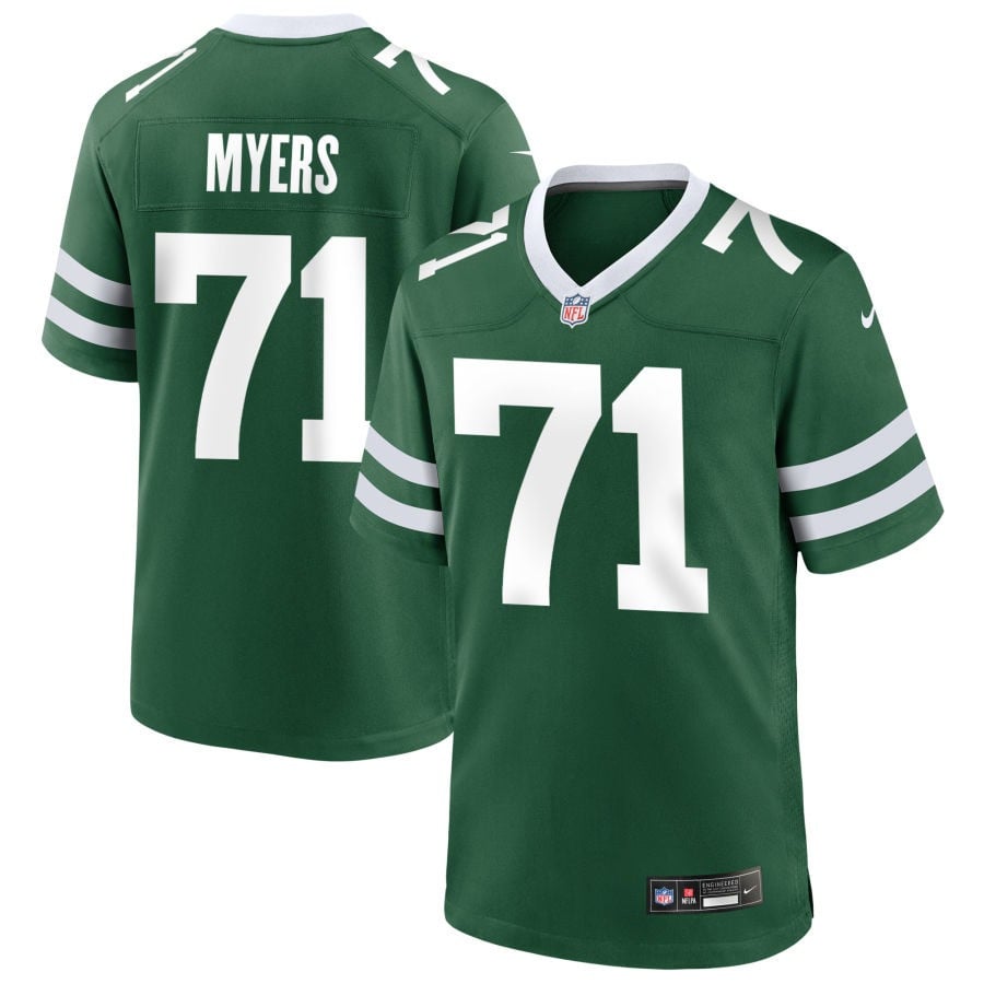 Josh Myers New York Jets 2025 Game Jersey - Legacy Green
