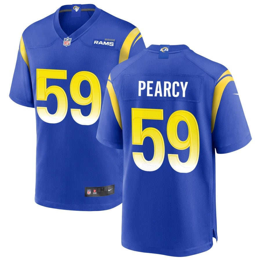 Josh Pearcy Los Angeles Rams 2025 Game Jersey - Royal