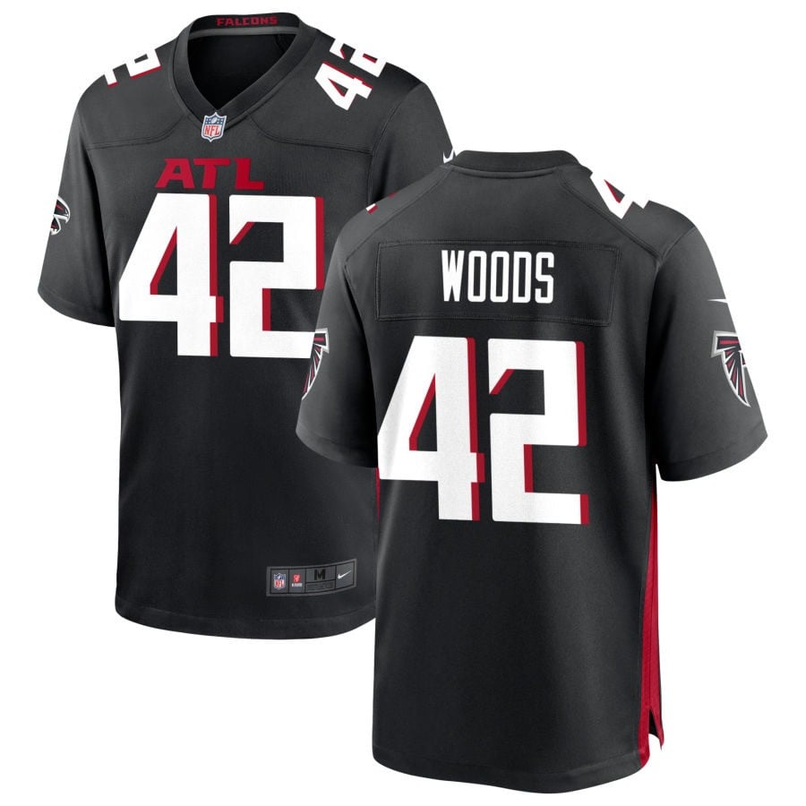 Josh Woods Atlanta Falcons 2025 Game Jersey - Black